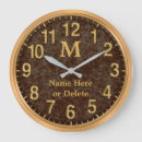 Search for rustic christmas clocks Monogrammed