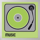 Search for music icon posters Green