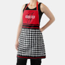 Search for black white houndstooth aprons Modern