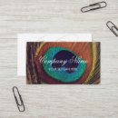 Search for peacock feather business cards Luxury