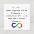 Search for autism awareness business cards Neurodiversity
