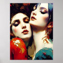 Search for lesbian women art Ai generated