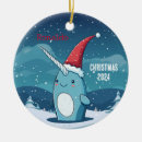 Search for narwhal christmas tree decorations Sea