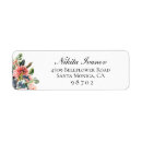 Search for coral and navy return address labels Trendy