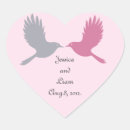 Search for love doves wedding stickers Elegant