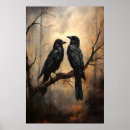 Search for dark crow art posters Vintage halloween