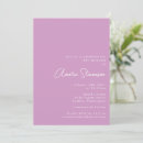 Search for purple bar bat mitzvah invitations Simple