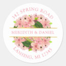 Search for pink and gold return stickers Elegant