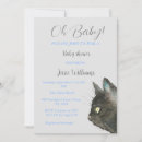 Search for kitten baby shower invitations Watercolor