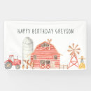 Search for farm birthday banners Cow