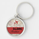 Search for globe rounded key rings Travel