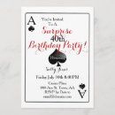 Search for casino surprise party invitations Las vegas