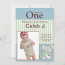 Search for zoo 1st birthday invitations Blue