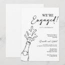 Search for champagne engagement party invitations Script typography