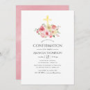 Search for pink confirmation invitations Watercolor