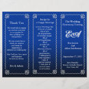 Search for royal blue wedding programs Classic