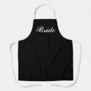 Search for bride to be aprons Black and white