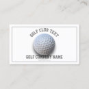Search for golf instructor business cards Golfer