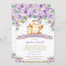 Search for purple owl baby shower invitations Whimsical