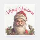 Search for vintage santa claus napkins Elegant