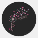 Search for ribbon flower stickers Breast cancer awareness