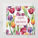 Search for tulips birthday cards Purple tulip