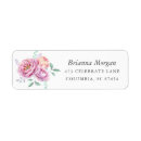 Search for peonie return address labels Stylish