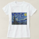Search for famous painting tshirts Starry night