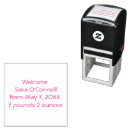 Search for birth rubber stamps Pink