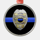 Search for thin blue line christmas tree decorations Sheriff