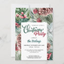 Search for red green christmas invitations Watercolor