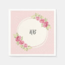 Search for vintage shabby chic roses napkins Floral