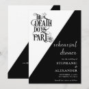 Search for till death do us part invitations Black white