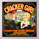 Search for vintage fruit crate labels posters Florida