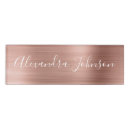 Search for rose gold name tags Girly