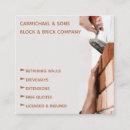 Search for bricklayer business cards Professional