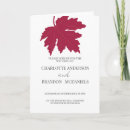 Search for red maple invitations Autumn