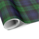 Search for black watch plaid wrapping paper Blue