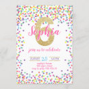 Search for sixth birthday invitations Rainbow