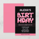 Search for bubble gum birthday invitations Pink
