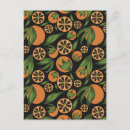 Search for orange fruit postcards Pattern