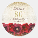 Search for 80 birthday stickers Girly