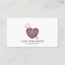 Search for heart shaped business cards Knitting