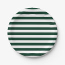 Search for green and white striped plates Elegant