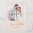 Search for rose gold save the dates Modern