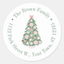 Search for pink and green address stickers Watercolor
