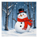 Search for snowman posters Winter scene