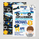 Search for cops and robbers invitations Party