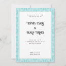 Search for blue damask wedding invitations Formal
