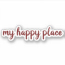 Search for my happy place stickers Cute